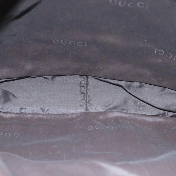 GUCCI GG Canvas Bamboo Sherry Line Hand Bag 2way Beige Red Auth 75306 - Picture 11 of 16